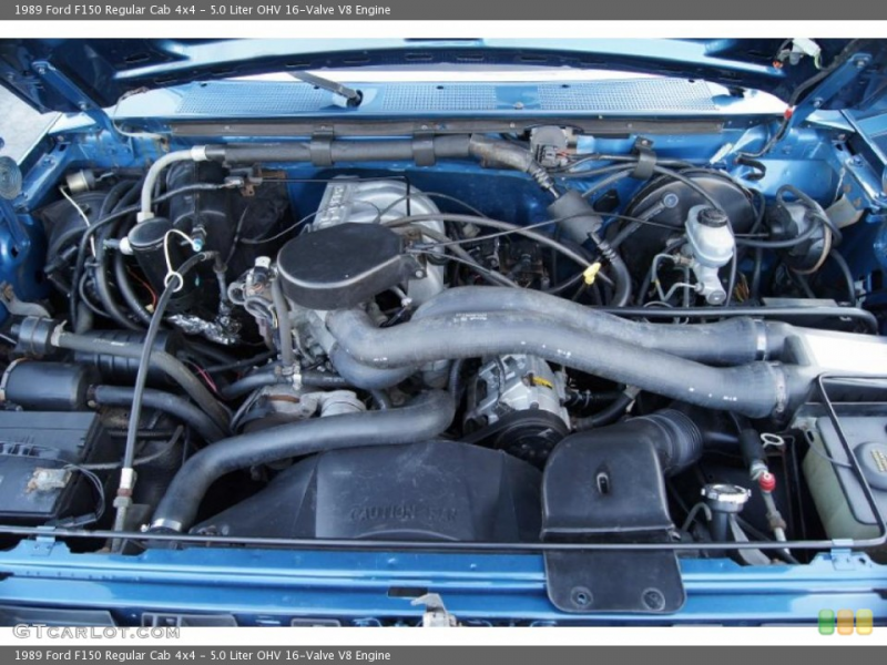 Liter OHV 16-Valve V8 Engine on the 1989 Ford F150 Regular Cab 4x4