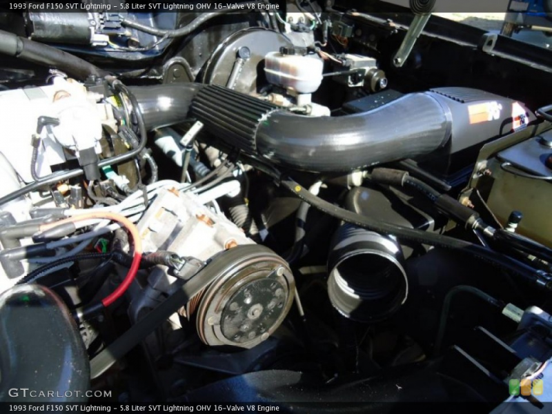 Liter SVT Lightning OHV 16-Valve V8 Engine on the 1993 Ford F150 ...