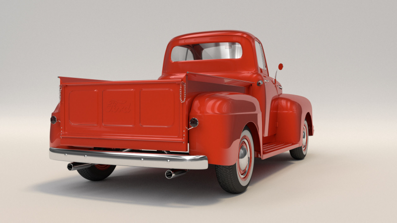 1951 Ford F1 Pickup Truck 3D model