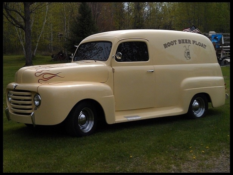 1948 Ford F1 Panel Truck. " oh, wine...this is my baby, my dream, in ...