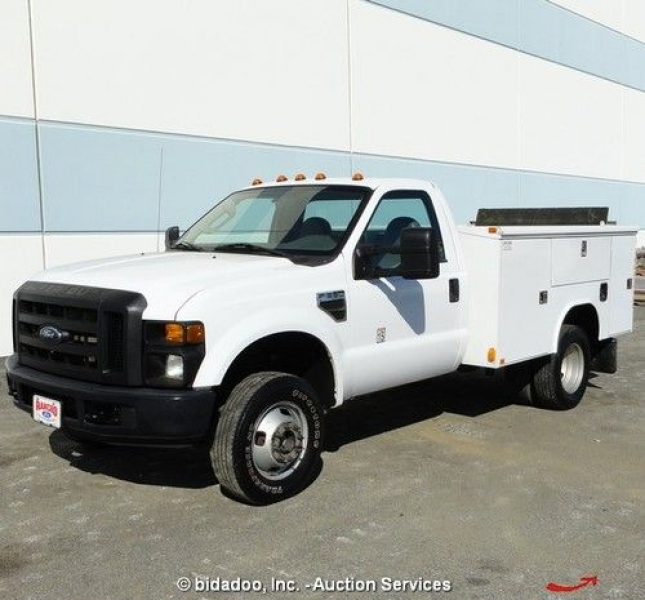 2008 Ford F350 XL 4x4 Dually Pickup Truck Work Utility Box Tommy Lift ...