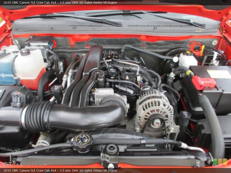 Liter OHV 16-Valve Vortec V8 Engine on the 2010 GMC Canyon SLE ...