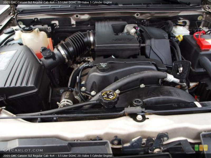 Liter DOHC 20-Valve 5 Cylinder Engine on the 2005 GMC Canyon SL ...