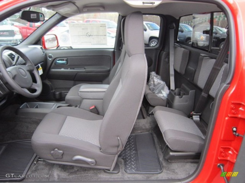 Ebony Interior 2012 GMC Canyon SLE Extended Cab 4x4 Photo #56420810