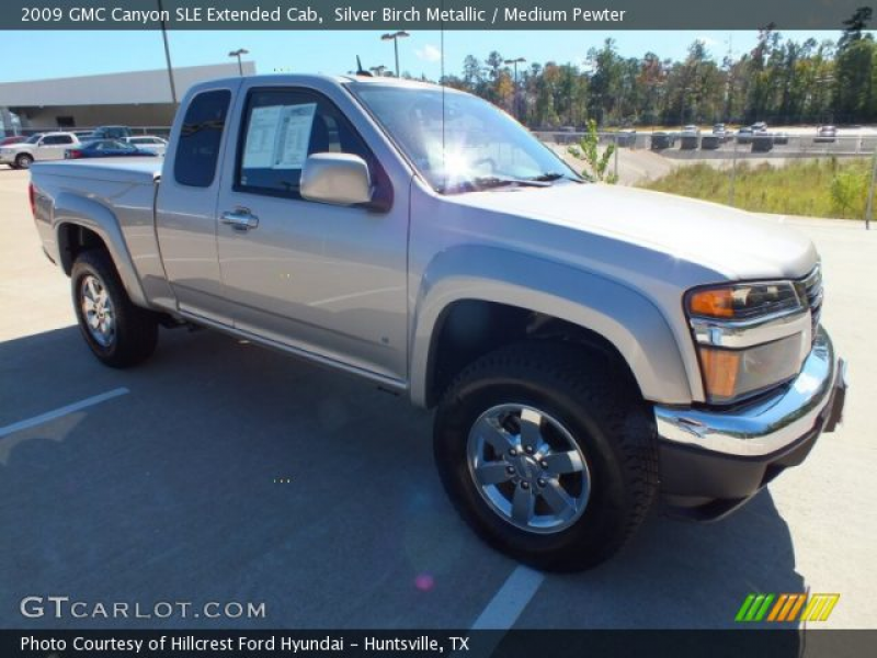 2009 GMC Canyon SLE Extended Cab in Silver Birch Metallic. Click to ...