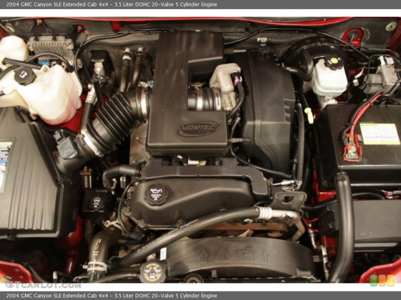 Liter DOHC 20-Valve 5 Cylinder Engine on the 2004 GMC Canyon SL ...
