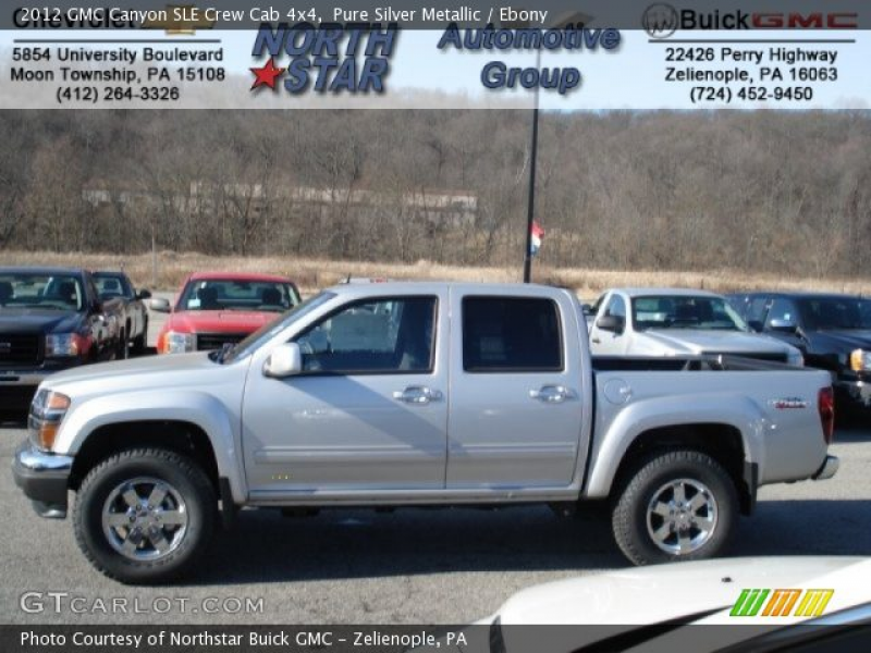 2012 GMC Canyon SLE Crew Cab 4x4 in Pure Silver Metallic. Click to see ...