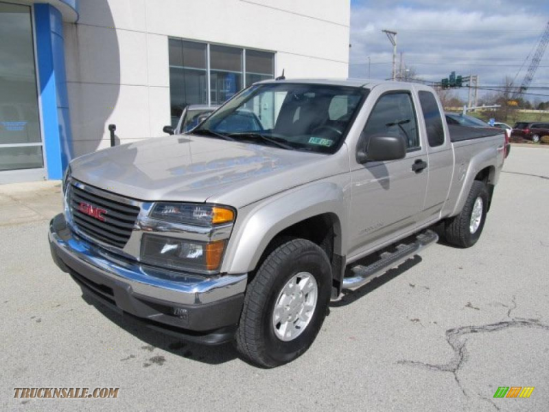 2005 GMC Canyon SLE Extended Cab 4x4 in Silver Birch Metallic photo #2 ...