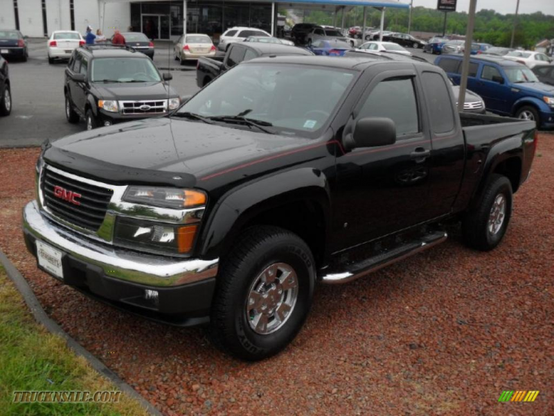 2007 GMC Canyon SLE Extended Cab 4x4 in Onyx Black photo #13 - 175299