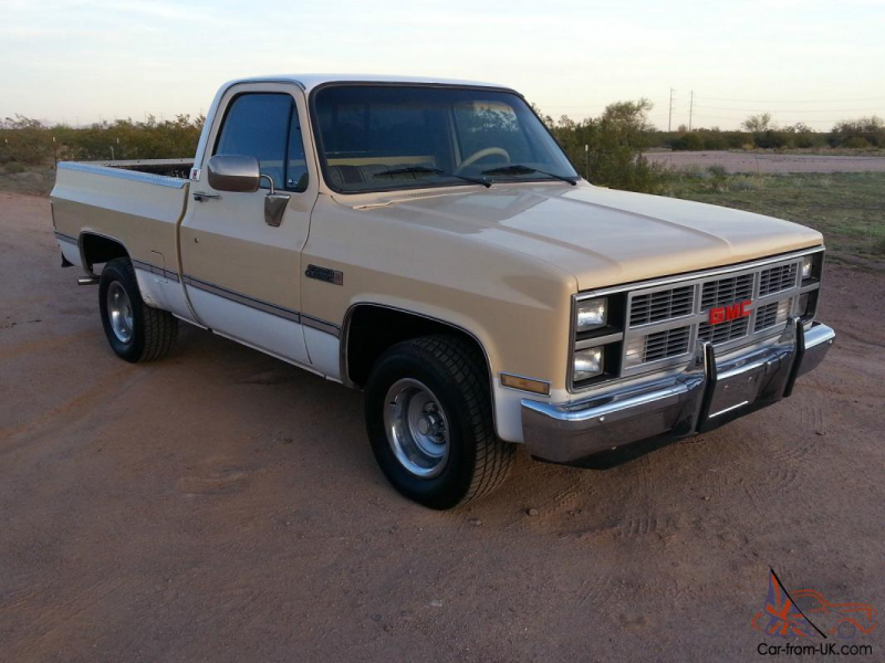1984 GMC SIERRA CLASSIC 2WD DRIVE SHORT BED SHORTBED C10 CHEVY GM ...