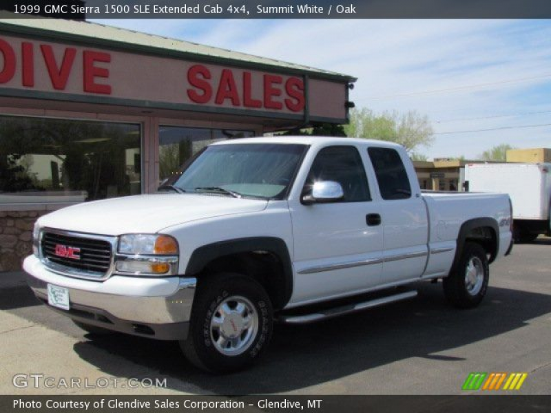 1999 GMC Sierra 1500 SLE Extended Cab 4x4 in Summit White. Click to ...