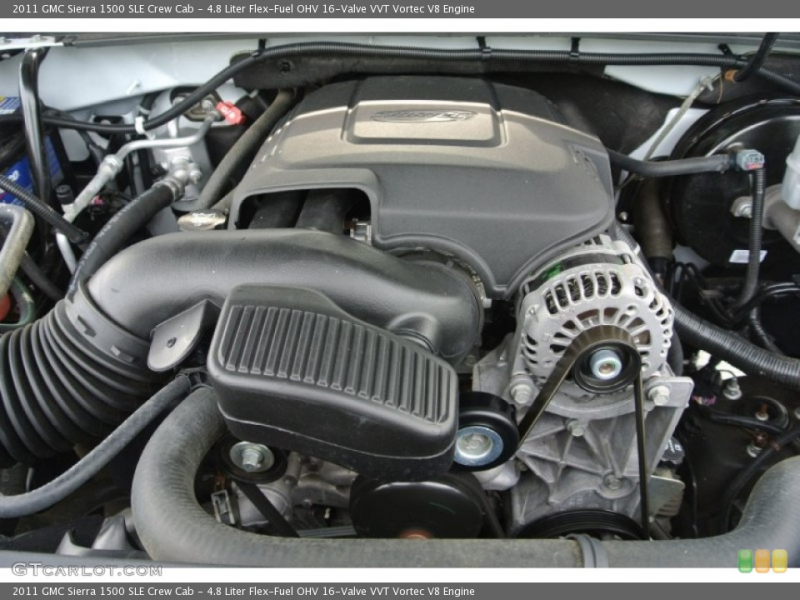 Liter Flex-Fuel OHV 16-Valve VVT Vortec V8 Engine for the 2011 GMC ...