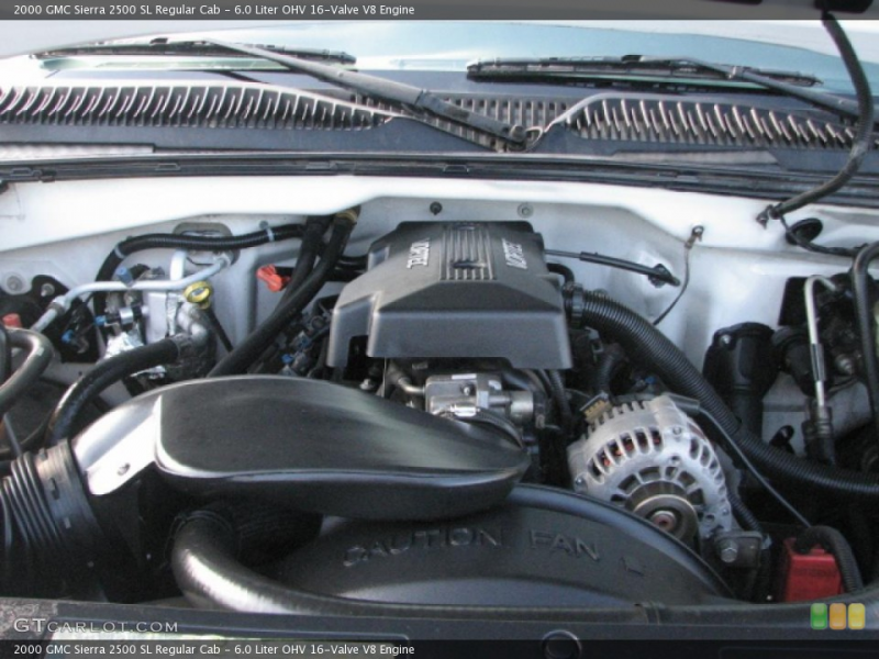Liter OHV 16-Valve V8 Engine on the 2000 GMC Sierra 2500 SL ...