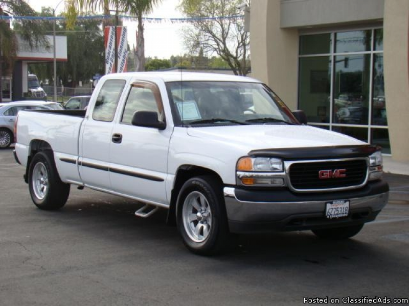 White 2002 GMC Sierra 1500 Extended Cab - Price: CALL in Escondido ...