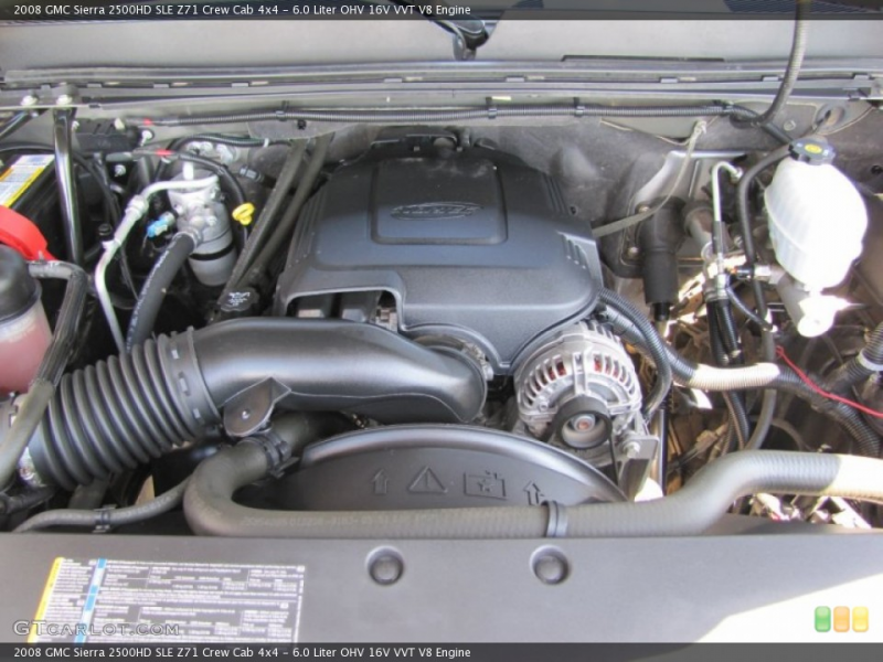 Liter OHV 16V VVT V8 Engine on the 2008 GMC Sierra 2500HD SLE Crew ...