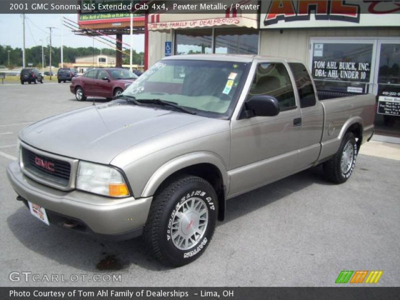 2001 GMC Sonoma SLS Extended Cab 4x4 in Pewter Metallic. Click to see ...