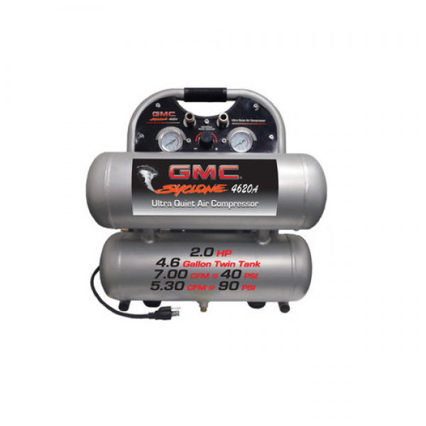 ... Gallon GMC SYCLONE 4620A Ultra Quiet and Oil Free Air Compressor