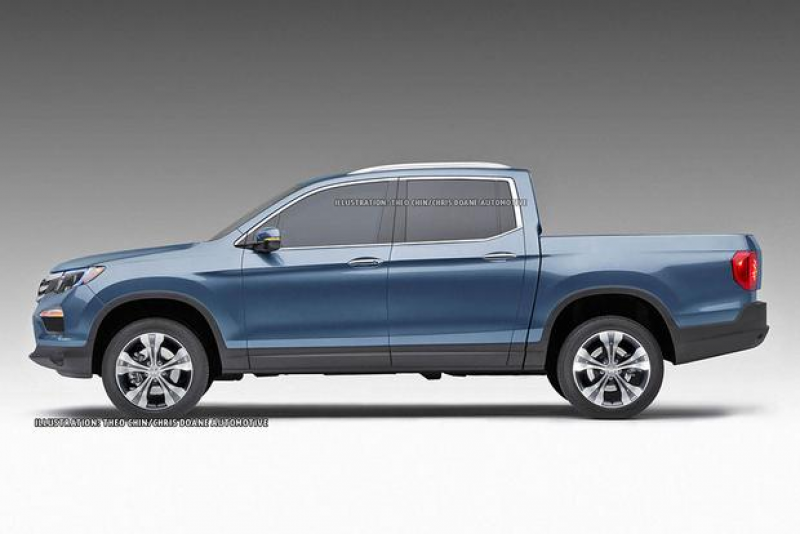 All-new Honda Ridgeline previewed in new renderings New pickup boasts ...