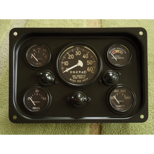 Jeep M151 instrument panel in very good condition.
