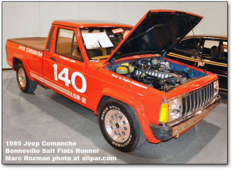 1985 Jeep Comanche land speed record holder