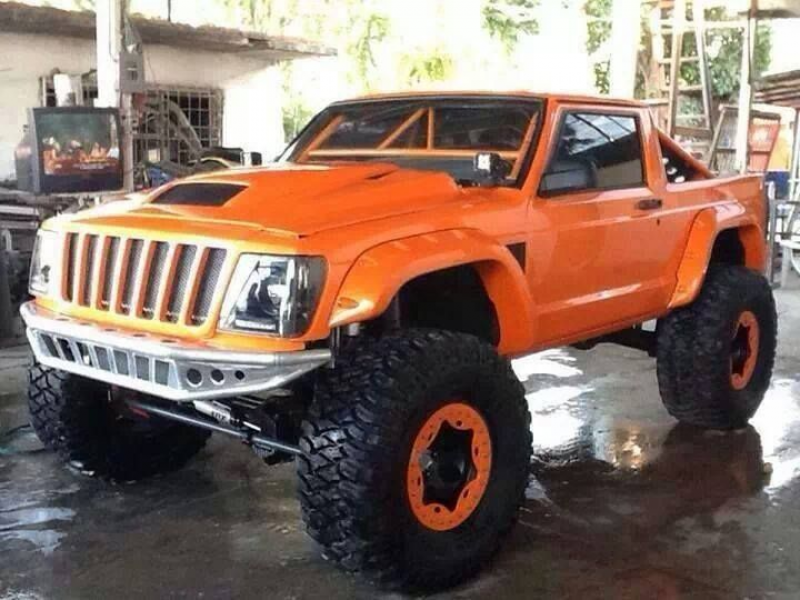jeep comanche with foreign market jeep liberty front clip