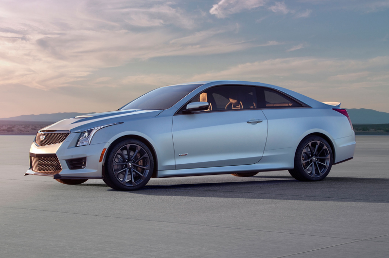 2016 Cadillac ATS V Coupe front driver profile