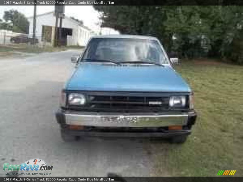 1987 Mazda B-Series Truck B2000 Regular Cab, Ondo Blue Metallic / Tan