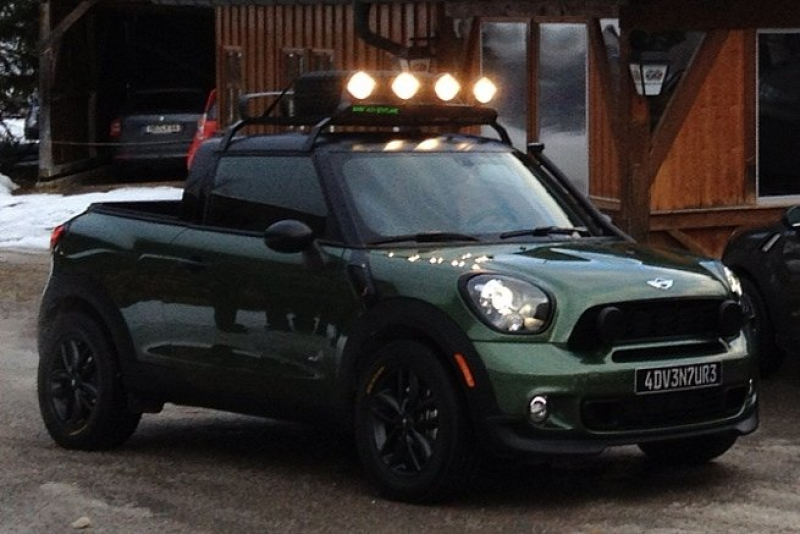 Check out this Mini pick-up truck. It's actually a Mini Paceman that ...