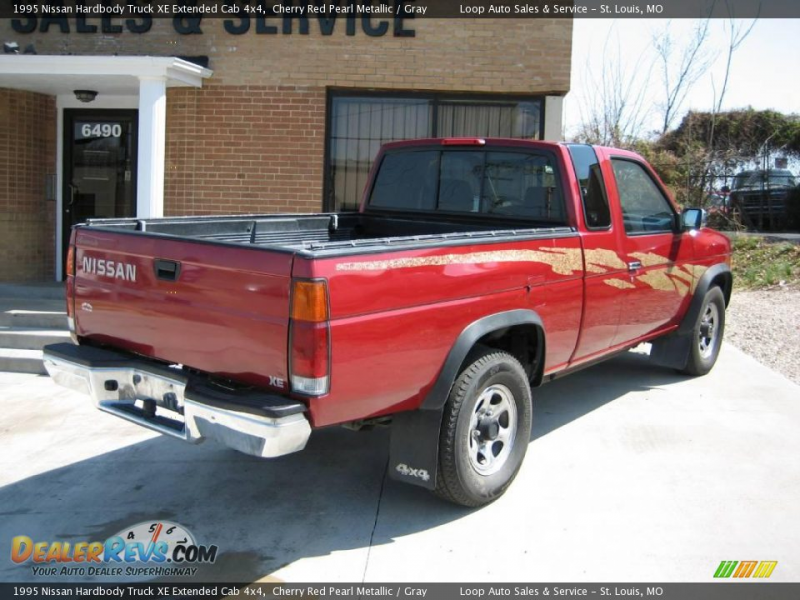 1995 Nissan Hardbody Truck XE Extended Cab 4x4 Cherry Red Pearl ...
