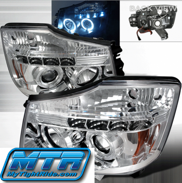 ... Headlights, Nissan Armad 2004 2005 2006 2007 Projector Headlights with