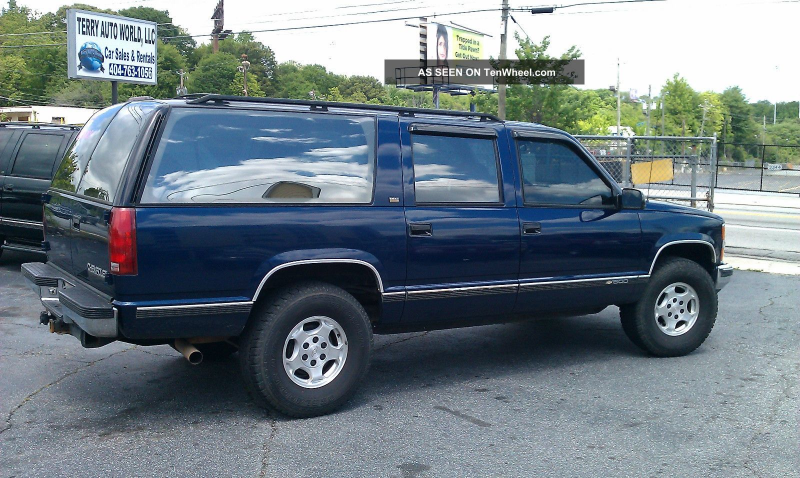 1994 94 Chevrolet K1500 Suburban 1500 4x4 4wd Tow Blue Truck Chevy ...
