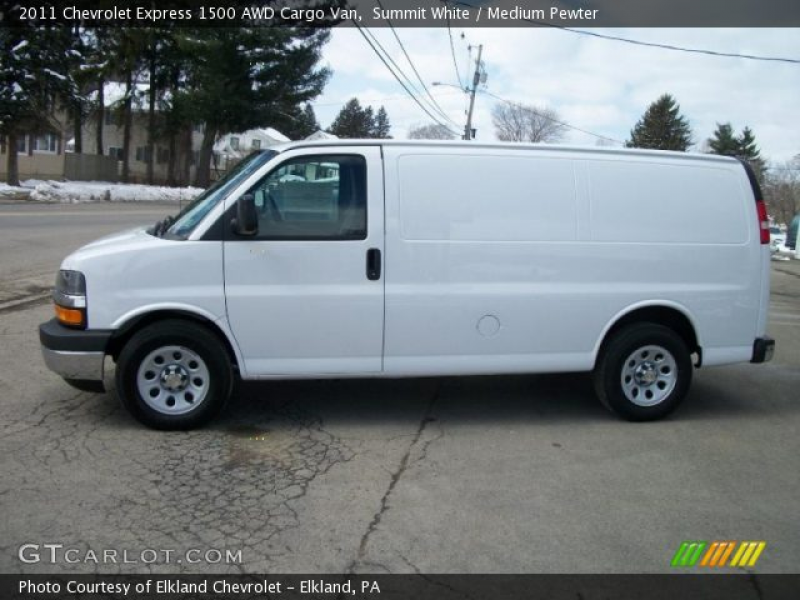 2011 Chevrolet Express 1500 AWD Cargo Van in Summit White. Click to ...