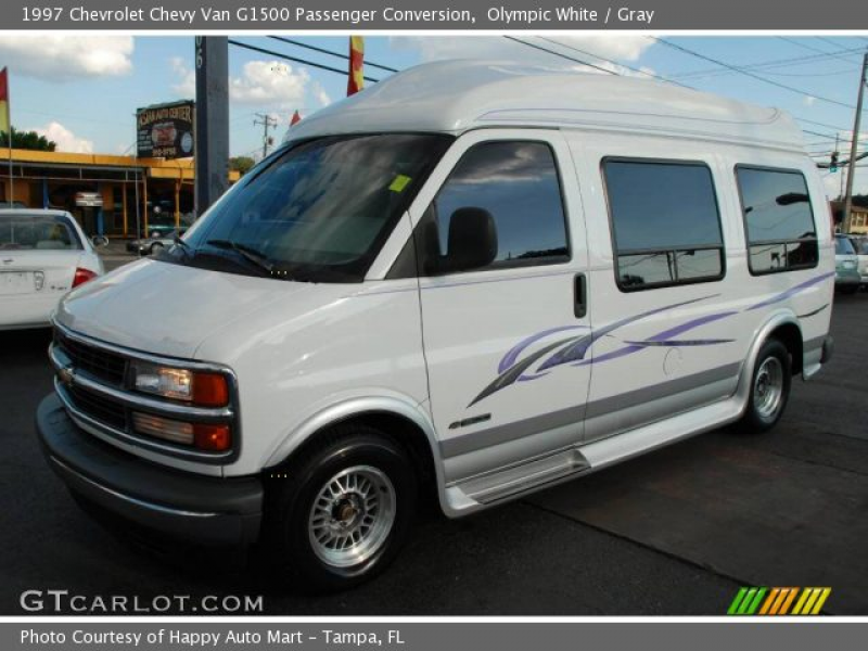 Olympic White 1997 Chevrolet Chevy Van G1500 Passenger Conversion with ...