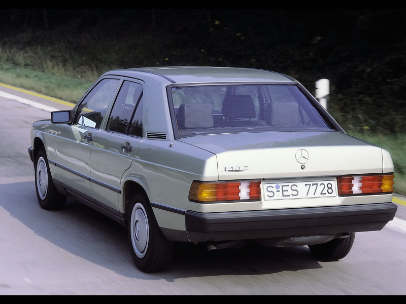 1982-1993 Mercedes-Benz W 201 Series - 1982 190 E Rear Angle ...