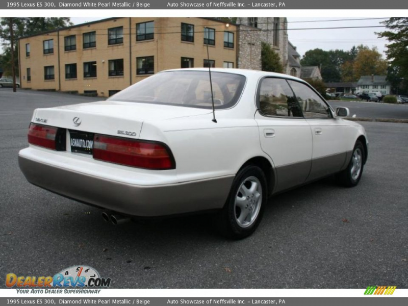 1995 Lexus ES 300 Diamond White Pearl Metallic / Beige Photo #6