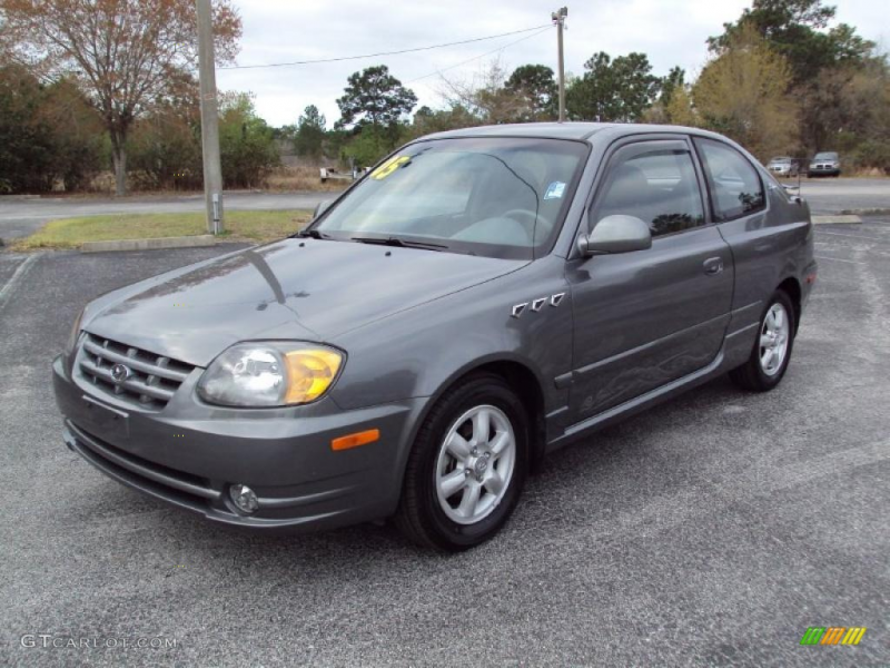 2005 hyundai accent gls coupe stormy gray color gray interior 2005 ...