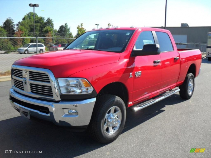 2010 Dodge Ram 2500 Big Horn Edition Crew Cab 4x4 - Flame Red Color ...