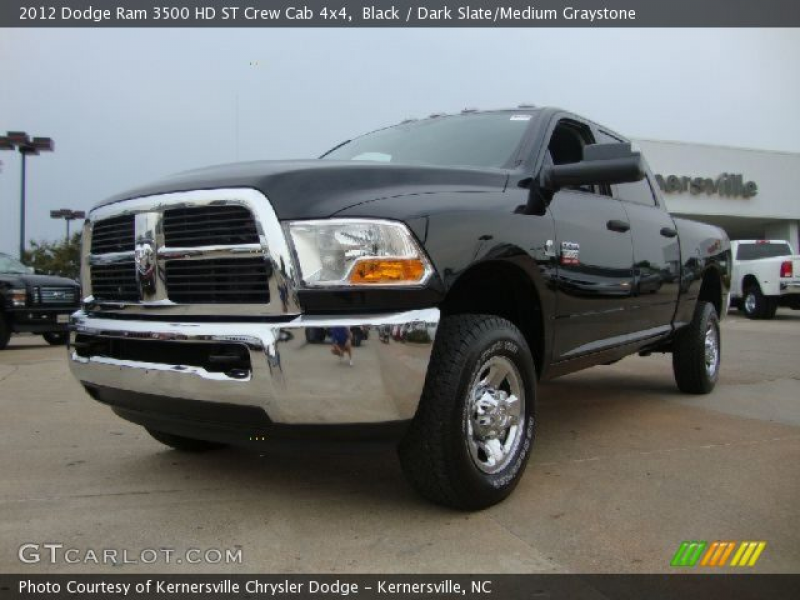 2012 Dodge Ram 3500 HD ST Crew Cab 4x4 in Black. Click to see large ...