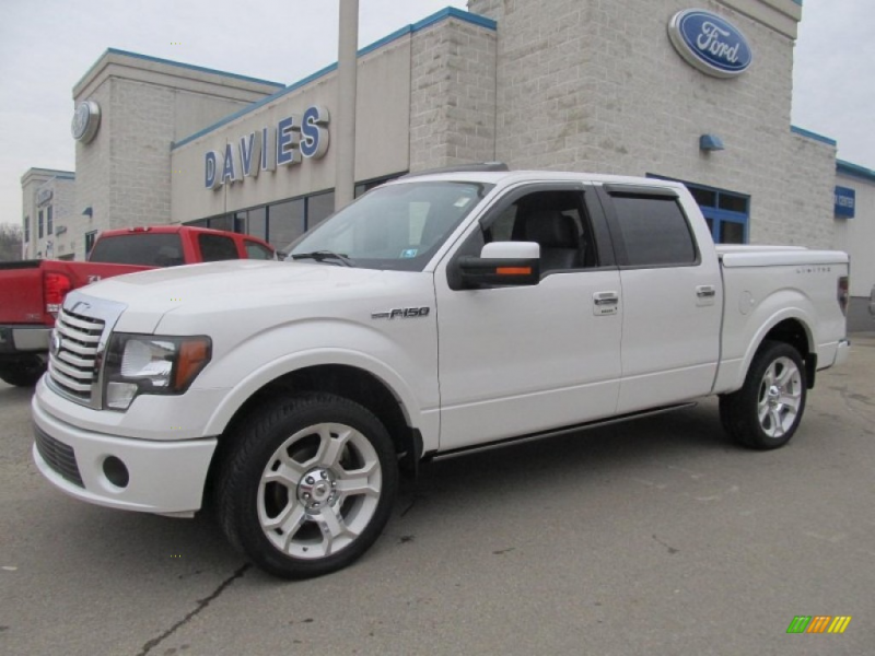 Oxford White 2011 Ford F-150 Lariat Limited with Steel Gray seats