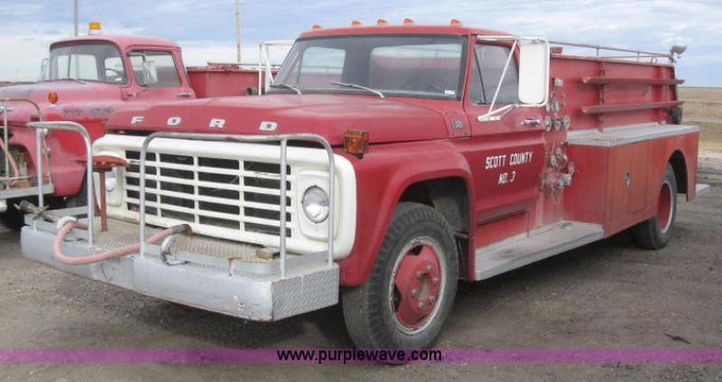 3081.JPG - 1975 Ford F600 fire truck , 15,379 miles on odometer , Ford ...