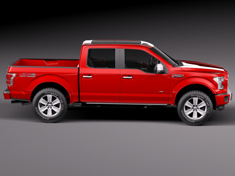 Ford F150 Platinum Crew Cab 2015 3D model