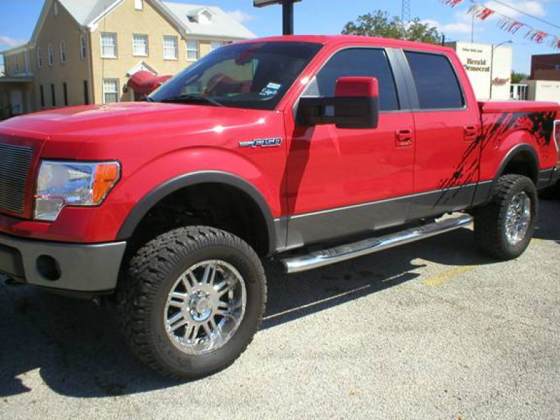 2009 ford f 150 fx4 super crew cab 4x4 pickup color red interior ...