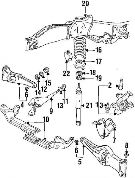 Details about Radius Arm Ford Ranger 4WD 4x4 1993 1994 Torque Arm