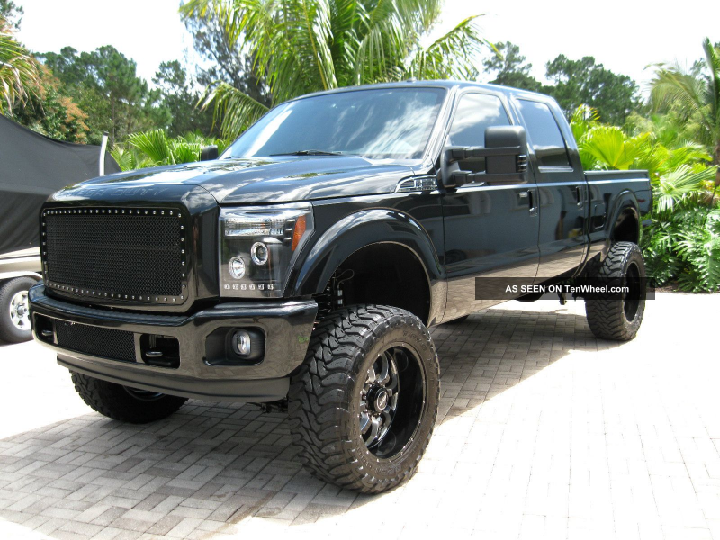 2011 Ford F - 250 Duty Fabtech Crew Cab 6. 7l Diesel 22x37 Never Off ...