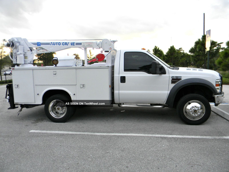2008 Ford F550 F450 4x4 Mechanics Utility Service Crane Truck 4k Lb ...