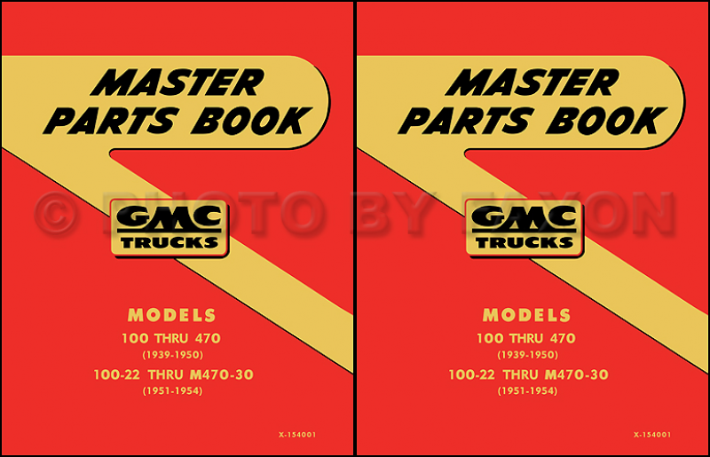 GMC Parts Book 1951 1952 1953 1954 1955 1st Series Pickup and Truck ...