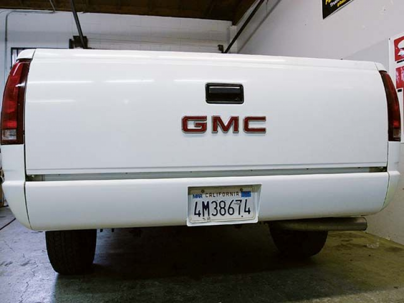 1991 Gmc Pickup Rear Tailgate View