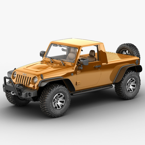 jeep wrangler moab pickup 3d model - Jeep Wrangler Moab Pickup 2013 ...