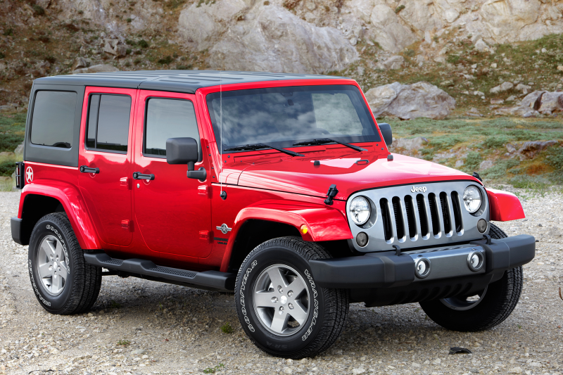 2014 Jeep Wrangler Unlimited Three Quarters Above